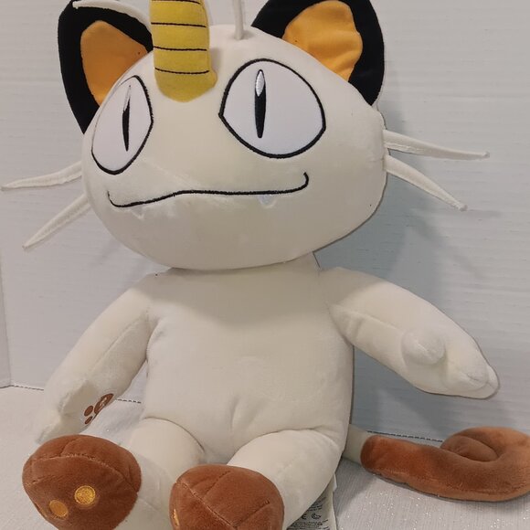 Build-A-Bear Pokemon MEOWTH 18" Stuffed Plush stuffed cat Collector Edition - Picture 1 of 7